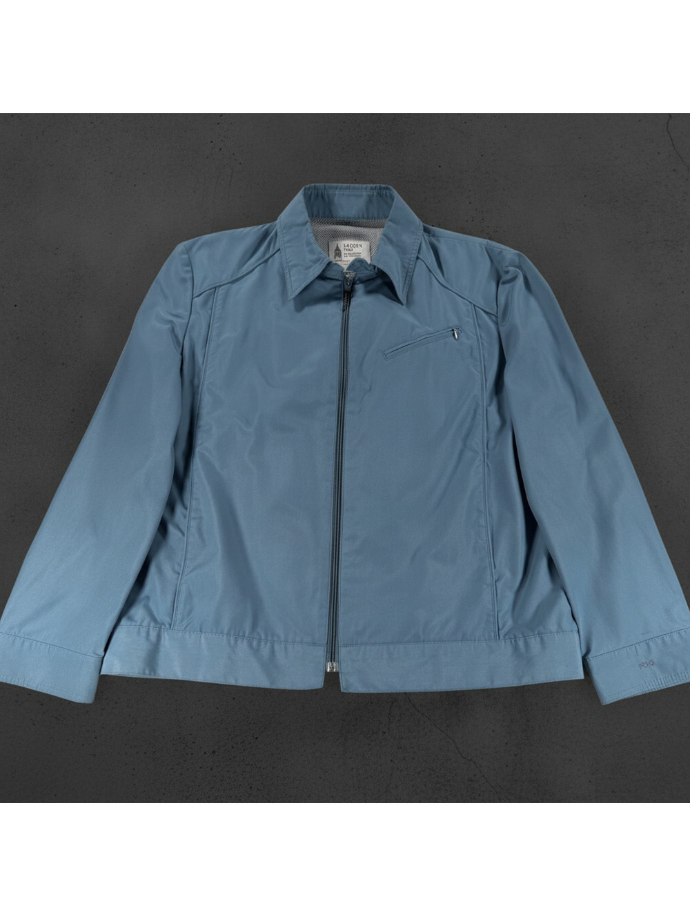 London Fog Light Blue Zip-Up Jacket